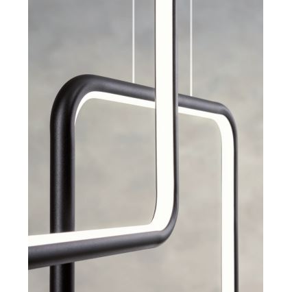 Redo 01-2098 - LED prigušiva luster na sajli THAI LED/66W/230V 3000K crna