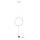 Redo 01-2197 - LED podna lampa SLICK LED/19W/230V crna