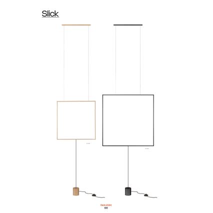 Redo 01-2197 - LED podna lampa SLICK LED/19W/230V crna