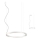 Redo 01-2202 - UNION LED luster na sajli, 34W, 230V, CRI 90, 3000K, prečnik 60 cm, bela