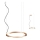 Redo 01-2203 - LED luster na sajli UNION LED/34W/230V CRI 90 3000K prečnik 60 cm zlatna