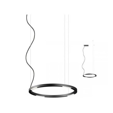 Redo 01-2204 - LED luster na sajli UNION LED/34W/230V CRI 90 3000K prečnika 60 cm crna