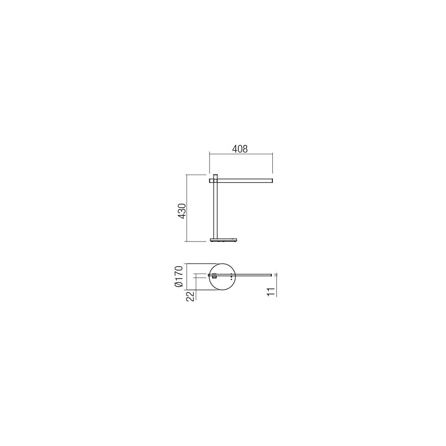 Redo 01-2212 - LED prigušiva stona lampa OMEO sa dodirom LED/5,5W/230V 3000/4500/6500K bela
