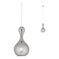 Redo 01-2256 - Luster na sajli LOB 1xE27/42W/230V, prečnika 18 cm, siva