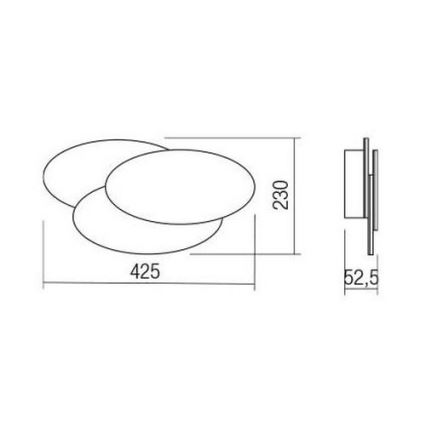 Redo 01-2297 - LED zidno svetlo GAMER LED/36W/230V, belo
