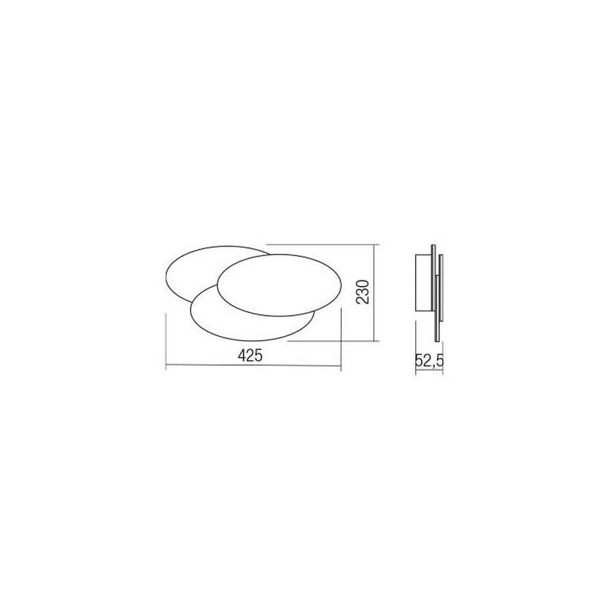 Redo 01-2297 - LED zidno svetlo GAMER LED/36W/230V, belo