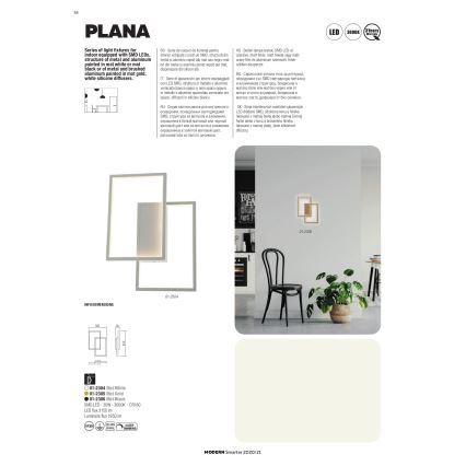 Redo 01-2316 - LED prigušiva luster na sajli PLANA LED/80W/230V bela