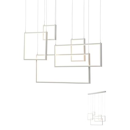 Redo 01-2316 - LED prigušiva luster na sajli PLANA LED/80W/230V bela