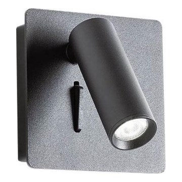 Redo 01-2340 - LED zidna spot svetiljka TOMIX LED/3,2W/230V crna