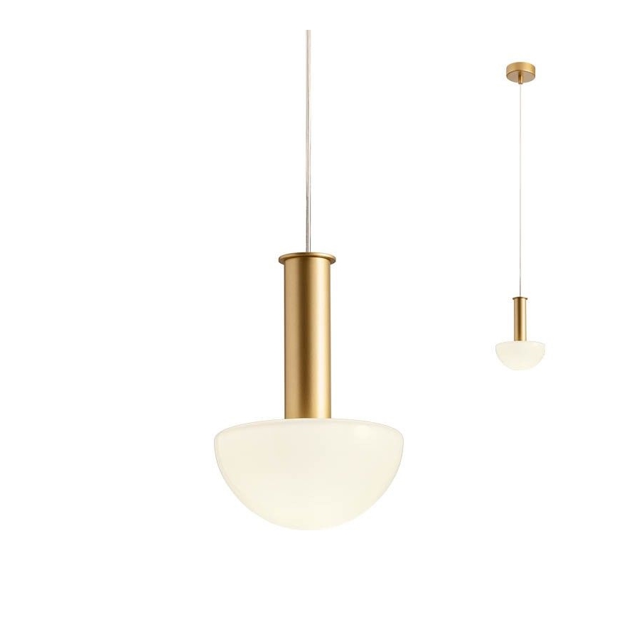 Redo 01-2474 - Luster na sajli LUMIEN 1xG9/10W/230V prečnik 13 cm zlatna/bela