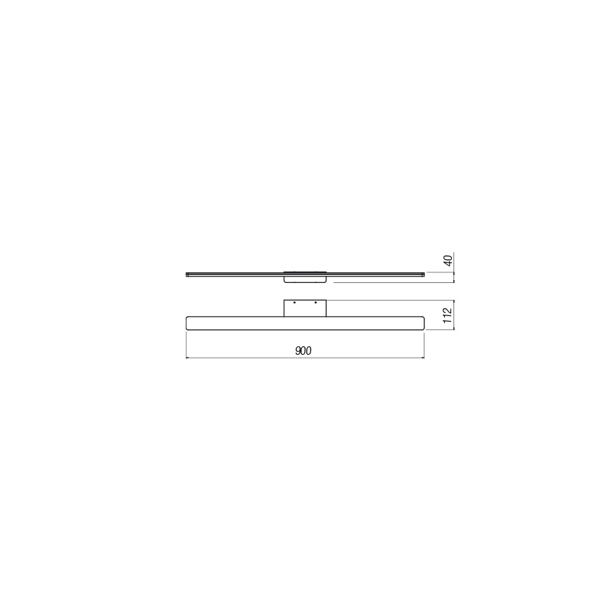 Redo 01-2507 - LED kupatilsko osvetljenje za ogledalo BARRIO LED/27,39W/230V 90 cm CRI 90 IP44 bela