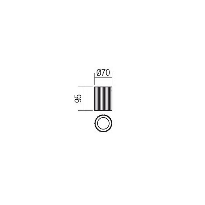 Redo 01-2555 - DELPHI spot svetiljka 1xGU10/7W/230V prečnik 7 cm crna