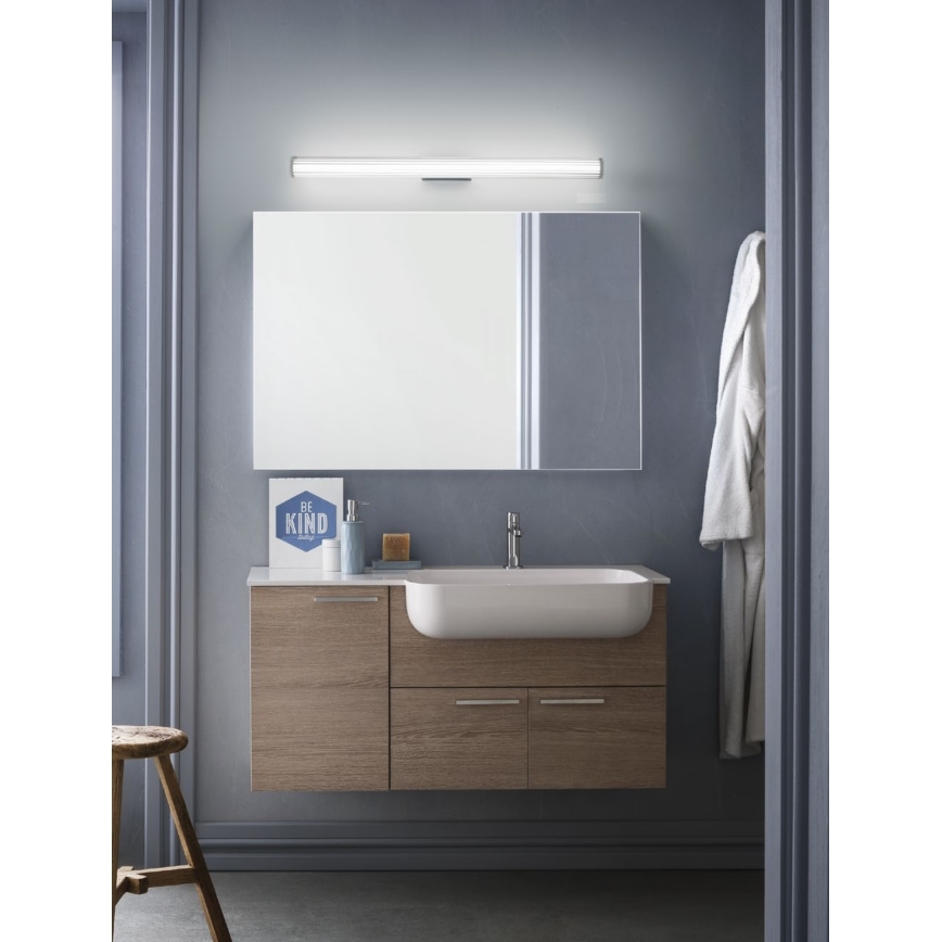 Redo 01-2593 - LED osvetljenje za ogledalo u kupatilu RIGAL LED/18W/230V 91 cm CRI 90 IP44 sjajni hrom/bela