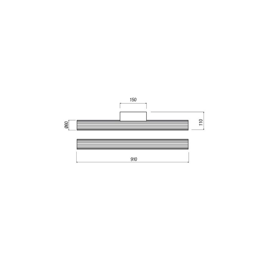 Redo 01-2593 - LED osvetljenje za ogledalo u kupatilu RIGAL LED/18W/230V 91 cm CRI 90 IP44 sjajni hrom/bela