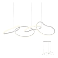 Redo 01-2594 - LED prigušiva luster na sajli BIAS LED/87,4W/230V 3000K CRI 90 bela