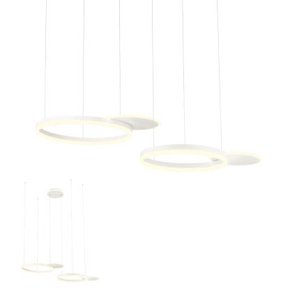 Redo 01-2605 - LED prigušiva luster na sajli SIGUA LED/99W/230V CRI 90 bela