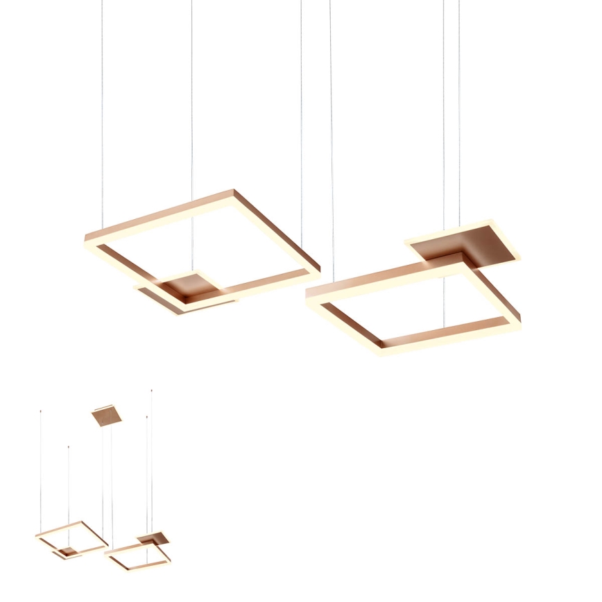 Redo 01-2613 - LED prigušiva viseći luster na sajli SIGUA LED/110W/230V CRI 90 braon