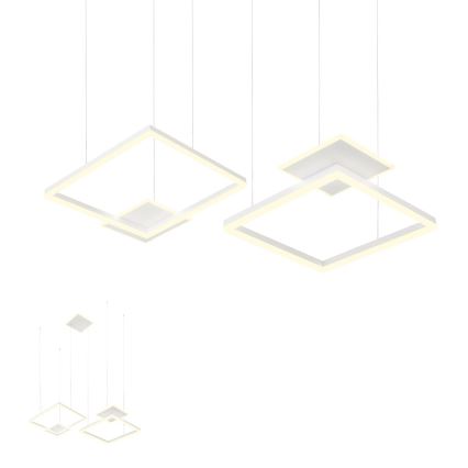 Redo 01-2614 - LED prigušiva luster na sajli SIGUA LED/137W/230V CRI 90 bela