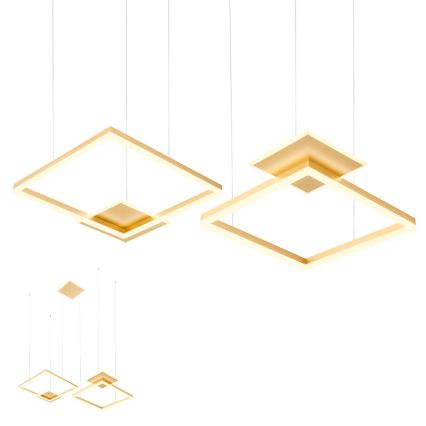 Redo 01-2615 - LED luster na sajli SIGUA LED/137W/230V CRI 90, prigušiva, zlatni