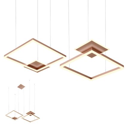Redo 01-2616 - LED prigušiva luster na sajli SIGUA LED/137W/230V CRI 90 braon