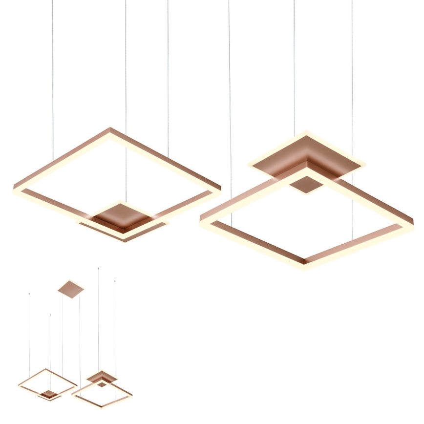 Redo 01-2616 - LED prigušiva luster na sajli SIGUA LED/137W/230V CRI 90 braon