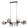 Redo 01-2620 - Luster na sajli PIERCE 6xE27/42W/230V crna/dimljena