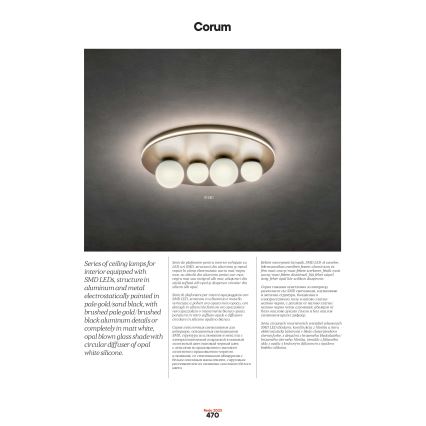 Redo 01-2657 - LED plafonsko svetlo CORUM LED/48W/230V 3000K prečnika 49 cm CRI 90 belo