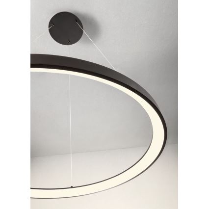 Redo 01-2674 - LED prigušiva luster na sajli ICONIC LED/50W/230V, prečnik 58 cm, crna