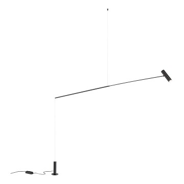 Redo 01-2695 - LED prigušiva podna lampa PICAS LED/12W/230V crna