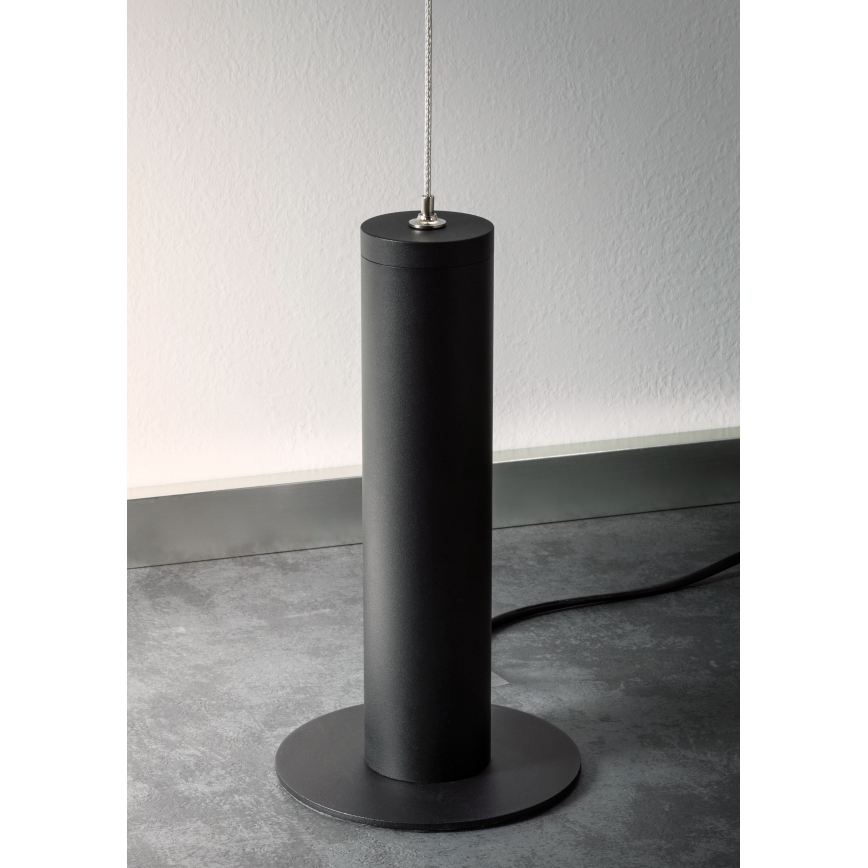 Redo 01-2695 - LED prigušiva podna lampa PICAS LED/12W/230V crna