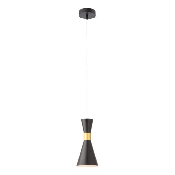Redo 01-2711 - Luster na sajli KILT 1xE27/42W/230V prečnik 12 cm crna