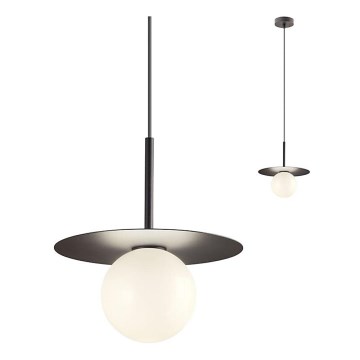Redo 01-2728 - Luster na sajli PLATO 1xG9/10W/230V prečnik 20 cm crna