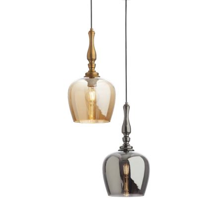 Redo 01-2740 - Luster na sajli TOLL 1xE27/42W/230V bronzan