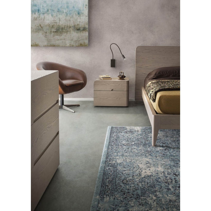 Redo 01-2755 - LED fleksibilna lampica WALLIE LED/3W/230V USB CRI 90 crna