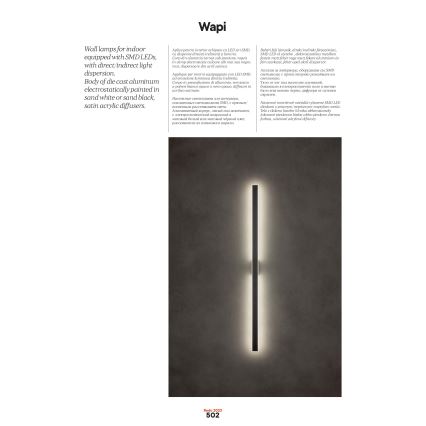 Redo 01-2770 - LED zidno svetlo WAPI LED/30W/230V 119 cm belo