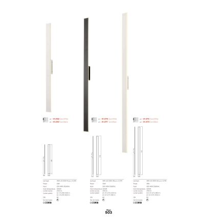 Redo 01-2770 - LED zidno svetlo WAPI LED/30W/230V 119 cm belo