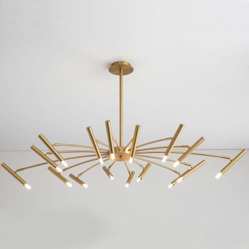 Redo 01-2776 - Luster na šipci RAYEN 16xG9/10W/230V bronza