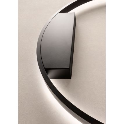 Redo 01-2819 - LED prigušiva zidna lampa FEBE LED/24W/230V crna