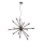 Redo 01-2936 - Luster na sajli STELLAR 18xE14/25W/230V crni