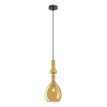 Redo 01-2937 - Luster AMBIX na sajli 1xE27/42W/230V, prečnik 18 cm, zlatna