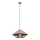 Redo 01-3005 - Luster na sajli GRILL 1xE27/42W/230V, prečnik 39,6 cm, crna/smeđa
