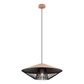 Redo 01-3009 - Luster na sajli GRILL 1xE27/42W/230V prečnika 49,5 cm crna/smeđa
