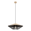 Redo 01-3011 - Luster na sajli GRILL 1xE27/42W/230V prečnik 49,5 cm crna/bež