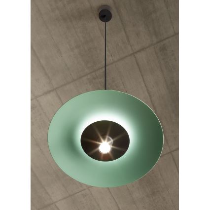 Redo 01-3019 - LED luster na sajli LARS LED/14W/230V + LED/10W prečnik 60 cm CRI 90, zelene boje