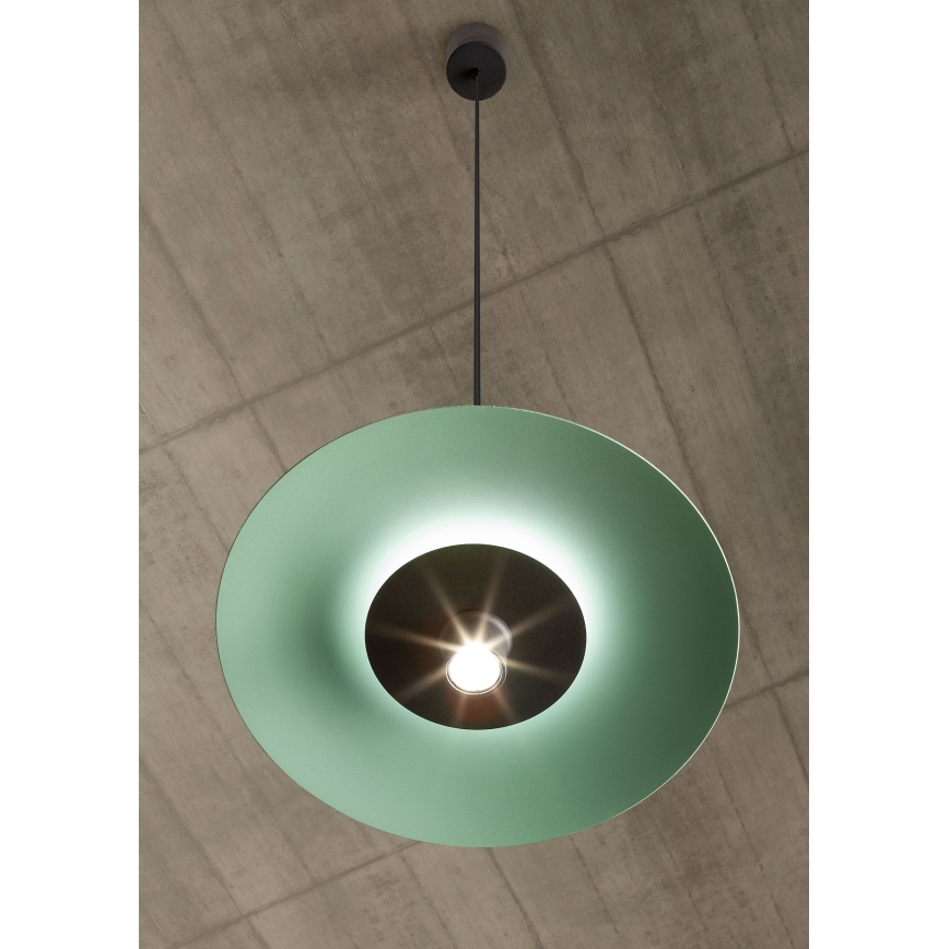 Redo 01-3019 - LED luster na sajli LARS LED/14W/230V + LED/10W prečnik 60 cm CRI 90, zelene boje