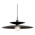 Redo 01-3051 - Luster na sajli GUNNAR 1xE27/42W/230V prečnika 50 cm, u crnoj boji