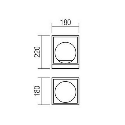 Redo 01-3052 - Stona lampa ZODIAC 1xE14/28W/230V