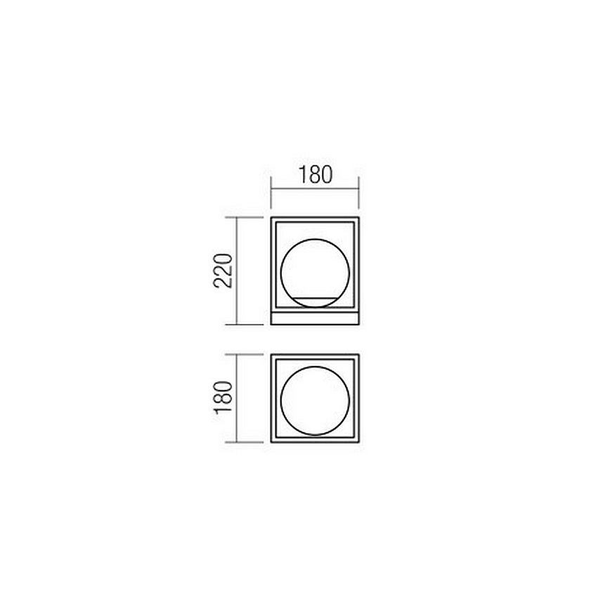 Redo 01-3052 - Stona lampa ZODIAC 1xE14/28W/230V