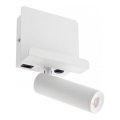 Redo 01-3083 - LED zidno spot svetlo PANEL LED/3,5W/230V USB belo