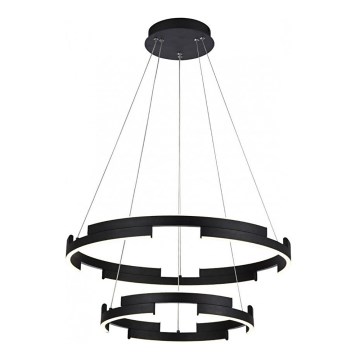 Redo 01-3179 - LED prigušiva luster na sajli CASTLE LED/60W/230V crna